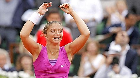 Sara Errani, 25 anni, prima finale in uno torneo dello Slam. Reuters