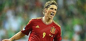 Fernando Torres, 28 anni, 95 presenze e 30 gol con la Spagna. Ansa