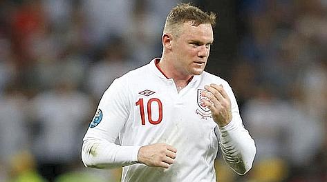 Wayne Rooney, 26 anni, 5 gol nelle fasi finali dell'Europeo. LaPresse