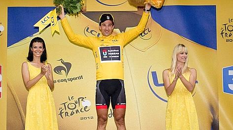 Fabian Cancellara in maglia gialla