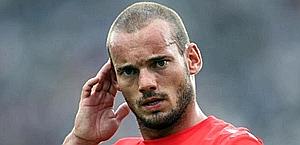 Wesley Sneijder, 28 anni, dal 2009 all'Inter. Ansa