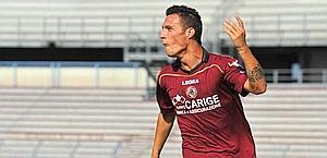 Luca Siligardi, 24 anni, seconda stagione al Livorno. LaPresse