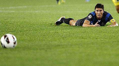 Javier Zanetti, 39 anni, capitano dell'Inter. LaPresse