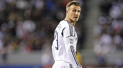 David Beckham, 37 anni, centrocampista dei Los Angeles Galaxy. Ap