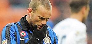 Wesley Sneijder, all'Inter dal 2009. Ansa