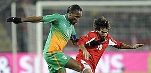 Didier Drogba, 34 anni, con la Costa d'Avorio. Ansa