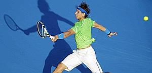 Rafa Nadal, 26 anni, ad Abu Dhabi nel 2011. Ap