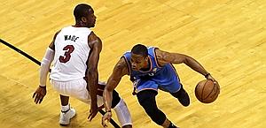 Dwyane Wade e Russell Westbrook. US Presswire