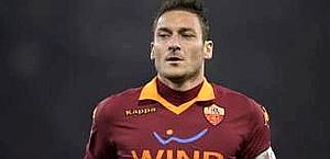 Francesco Totti, capitano della Roma. LaPresse