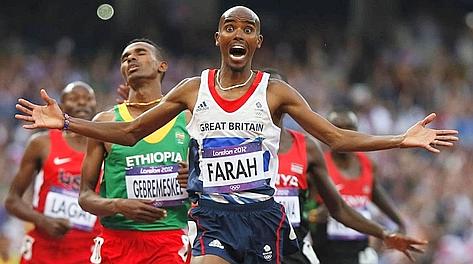 Il bi-campione olimpico di Londra 2012, Mo Farah. Reuters