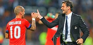 Sneijder e Stramaccioni: il giusto feeling c' ancora? Ansa