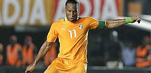 Didier Drogba, 35 anni, stella della Costa D'Avorio. Ap