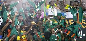 Lo Zambia vincitore dell'ultima edizione. Ap
