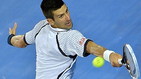 Novak Djokovic, campione in carica a Melbourne. Ansa