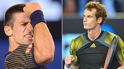 Novak Djokovic e Andy Murray, 25 anni. Afp