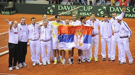 La Serbia di Novak Djokovic  una delle favorite per il successo. Afp