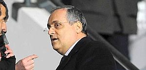 Claudio Lotito, presidente della Lazio. LaPresse