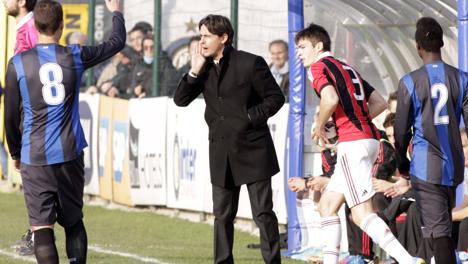 Pippo Inzaghi  da luglio il tecnico degli Allievi del Milan. Ipp