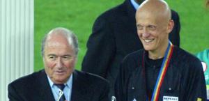 Blatter e Collina ai Mondiali del 2002. Epa