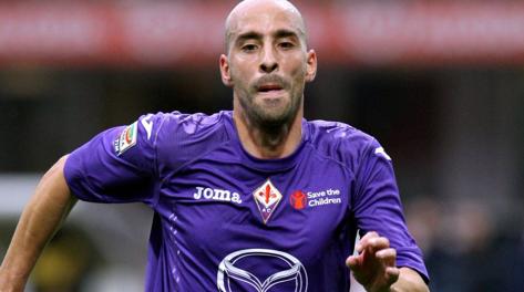 Borja Valero, centrocampista della Fiorentina. Forte