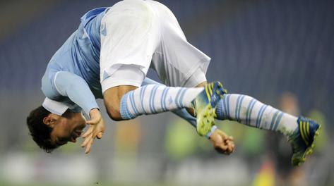 Hernanes, 27 anni, dopo il gol al Catania in Coppa Italia. LaPresse