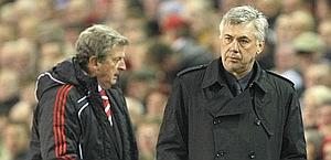 Roy Hodgson, 63 anni, e Carlo Ancelotti, 51. Ap'