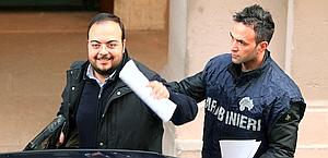 L'arresto di Giuseppe Postiglione, presidente del Potenza. Ansa