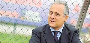 Il presidente della Lazio Claudio Lotito. LaPresse 