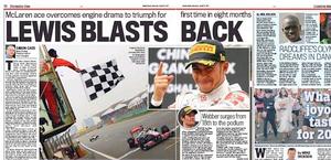 Il Daily Mail celebra Hamilton