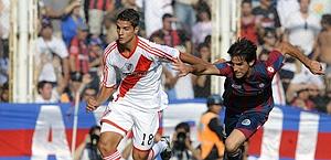 Erik Lamela, stellina del River Plate: piace a Milan e Napoli. Afp
