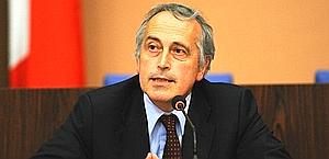 Il presidente della Figc Giancarlo Abete. Ansa