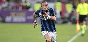 Wesley Sneijder, 26 anni,  il trequartista dell'Inter. Eidon