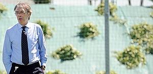 Massimo Moratti, 66 anni, presidente dell'Inter. Ansa