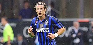 Diego Forlan, arrivato all'Inter dall'Atletico Madrid. Forte