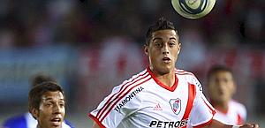 Rogelio Funes Mori, 21 anni, del River Plate. Reuters