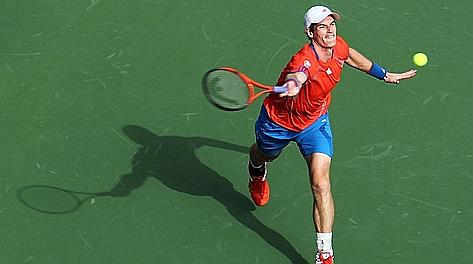 Andy Murray, 24 anni, finalista a Dubai. Afp
