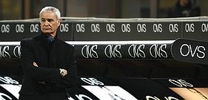 Claudio Ranieri in panchina. LaPresse