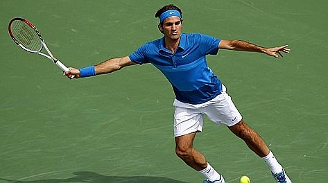 Roger Federer, in finale contro John Isner. Reuters