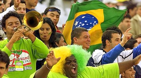 I tifosi del Brasile, tra i pi 