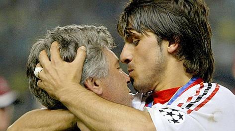 Gattuso e Carlo Ancelotti. Reuters