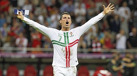 Cristiano Ronaldo, protagonista contro i cechi. Reuters