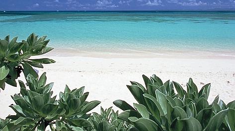 Una spiaggia di Okinawa.