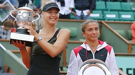 Maria e Sara dopo la finale del Roland Garros. Afp