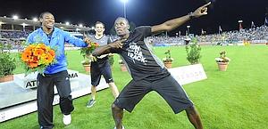 Usain Bolt, olimpionico sui 100 e 200 metri piani. Afp