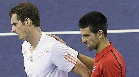 Andy Murray e Novak Djokovic. Ap