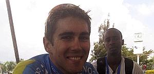 Paolo Cravanzola, secondo nell'ultima tappa del Giro di Ruanda.