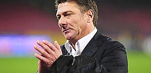 Walter Mazzarri, allenatore del Napoli. Afp