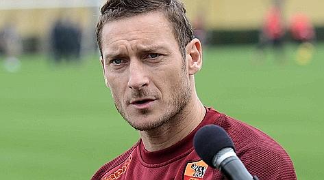 Francesco Totti, capitano della Roma. Ansa