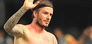 David Beckham, dopo l'esperienza a Los Angeles rischia di restare senza maglia. Epa