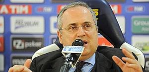 Claudio Lotito, presidente della Lazio. LaPresse